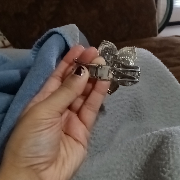 Sterling silver bracelet with cubic zirconia stones - Picture 3 of 3